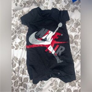 Nike Air Black and Gray Kids Bodysuit